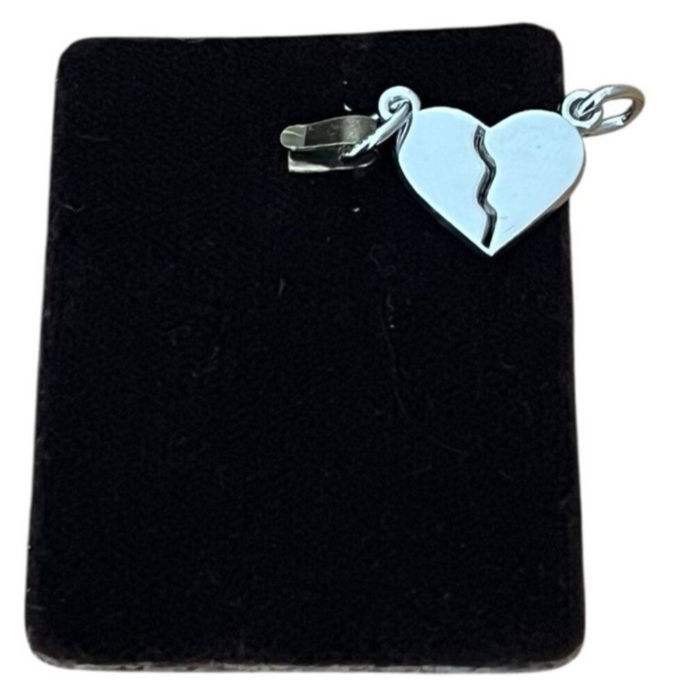 Sterling Silver Broken Heart Charm by Rembrandt